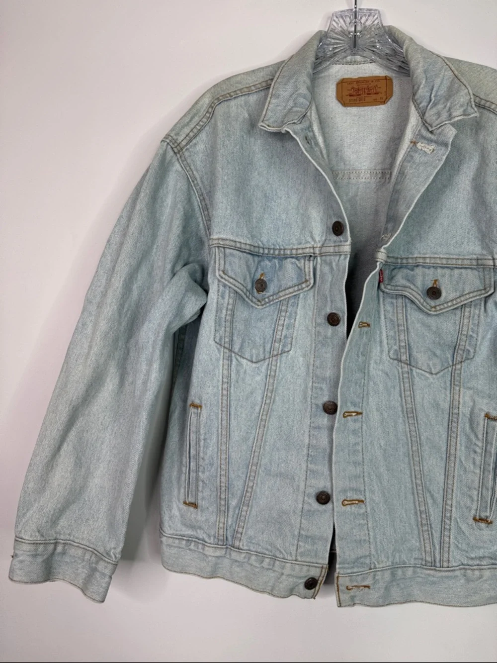 Vintage Levi's Denim Trucker Jacket 57508-0212 Size XL